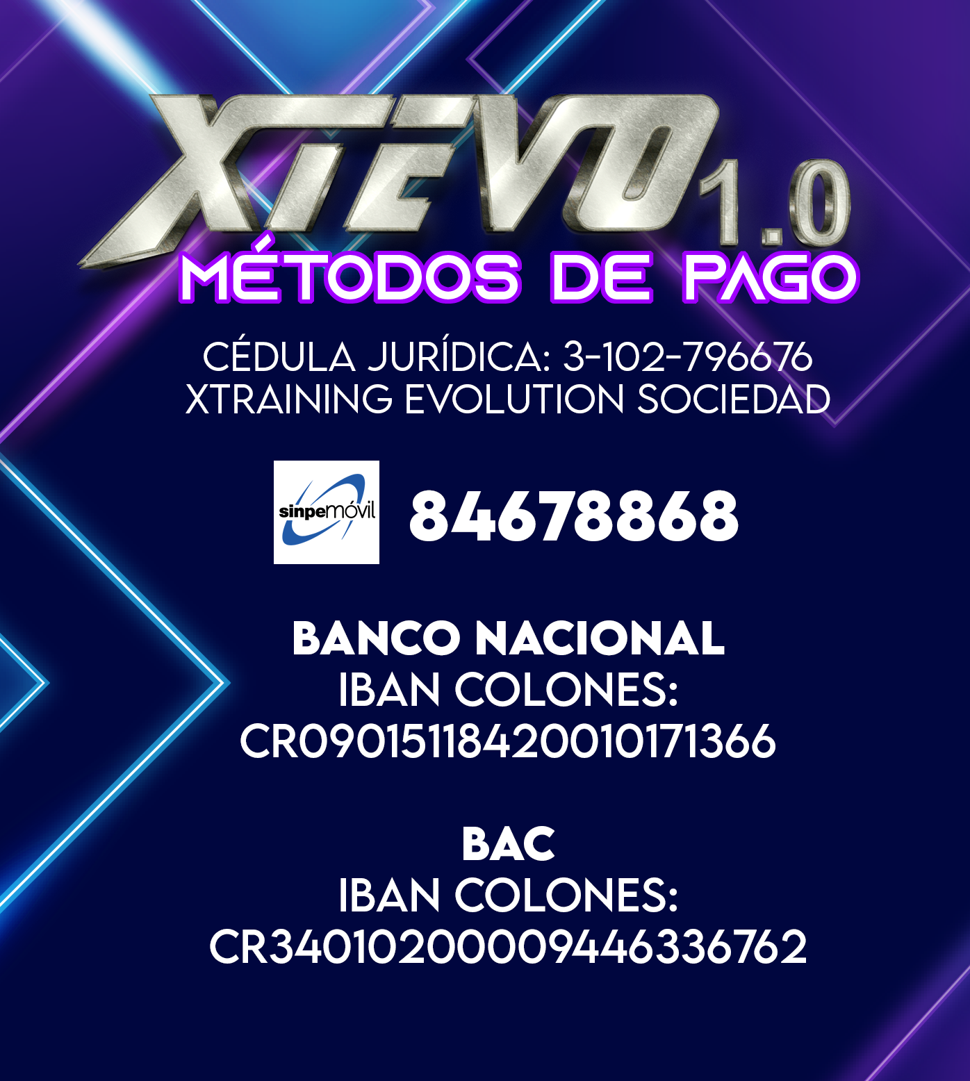 Métodos de Pago XTEVO 1.0
